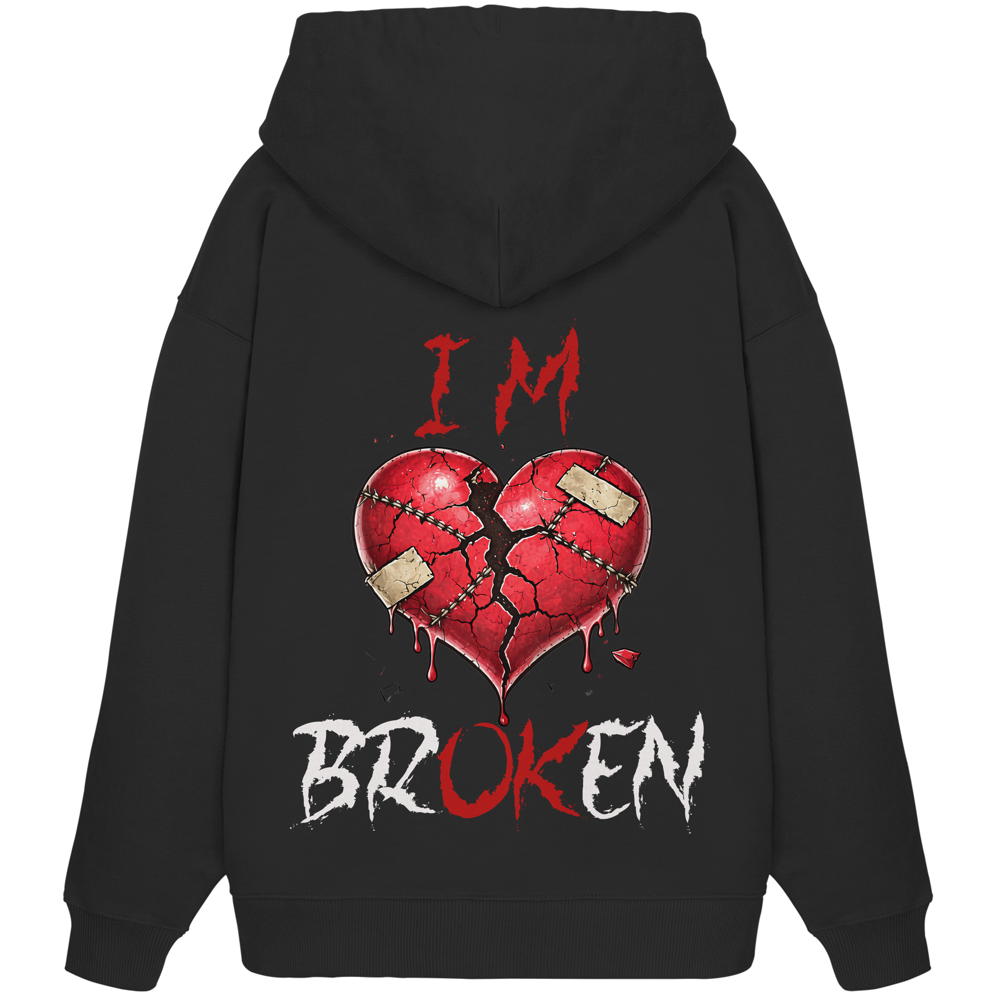 I´M Broken Herz - Organic Oversize Hoodie