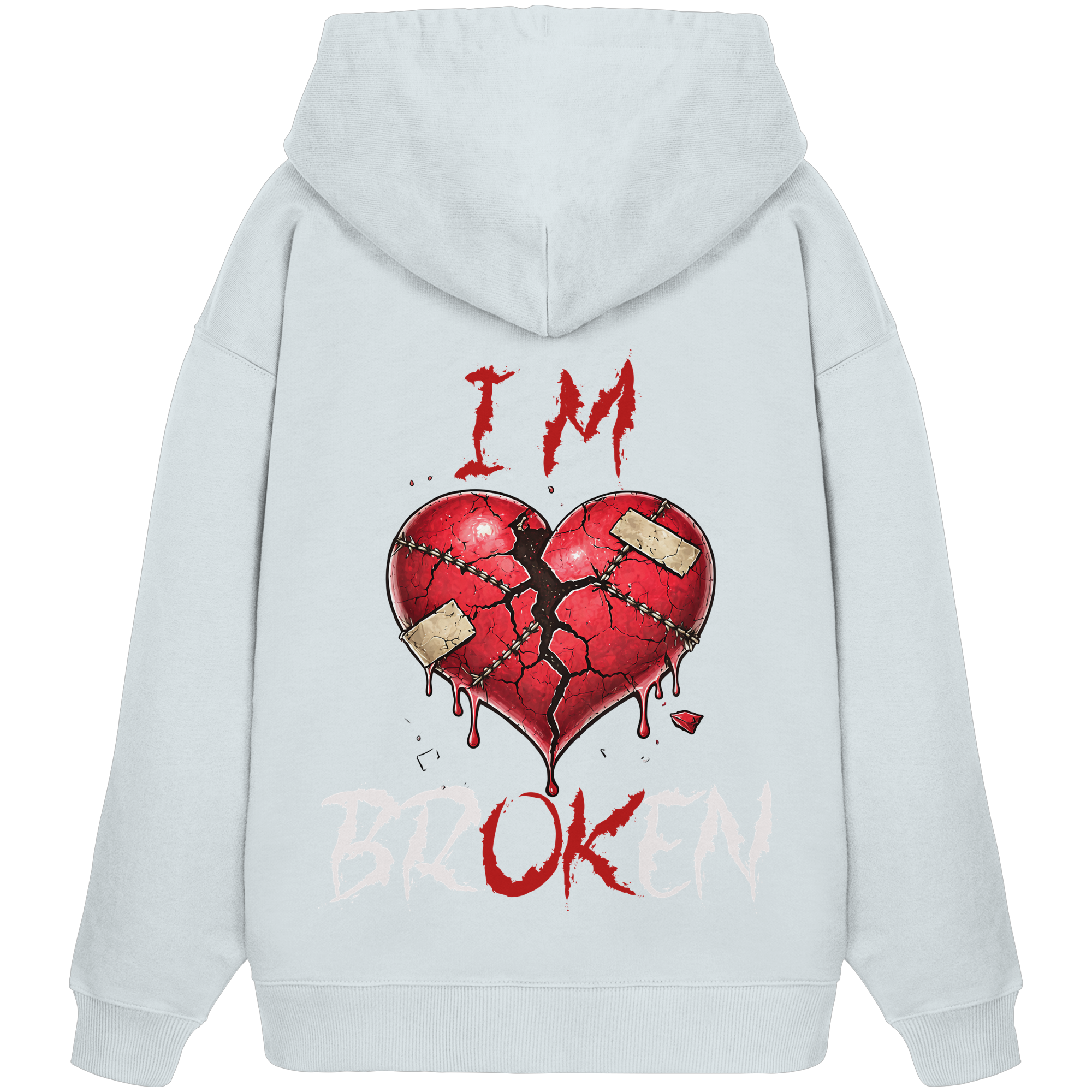 I´M Broken Herz - Organic Oversize Hoodie