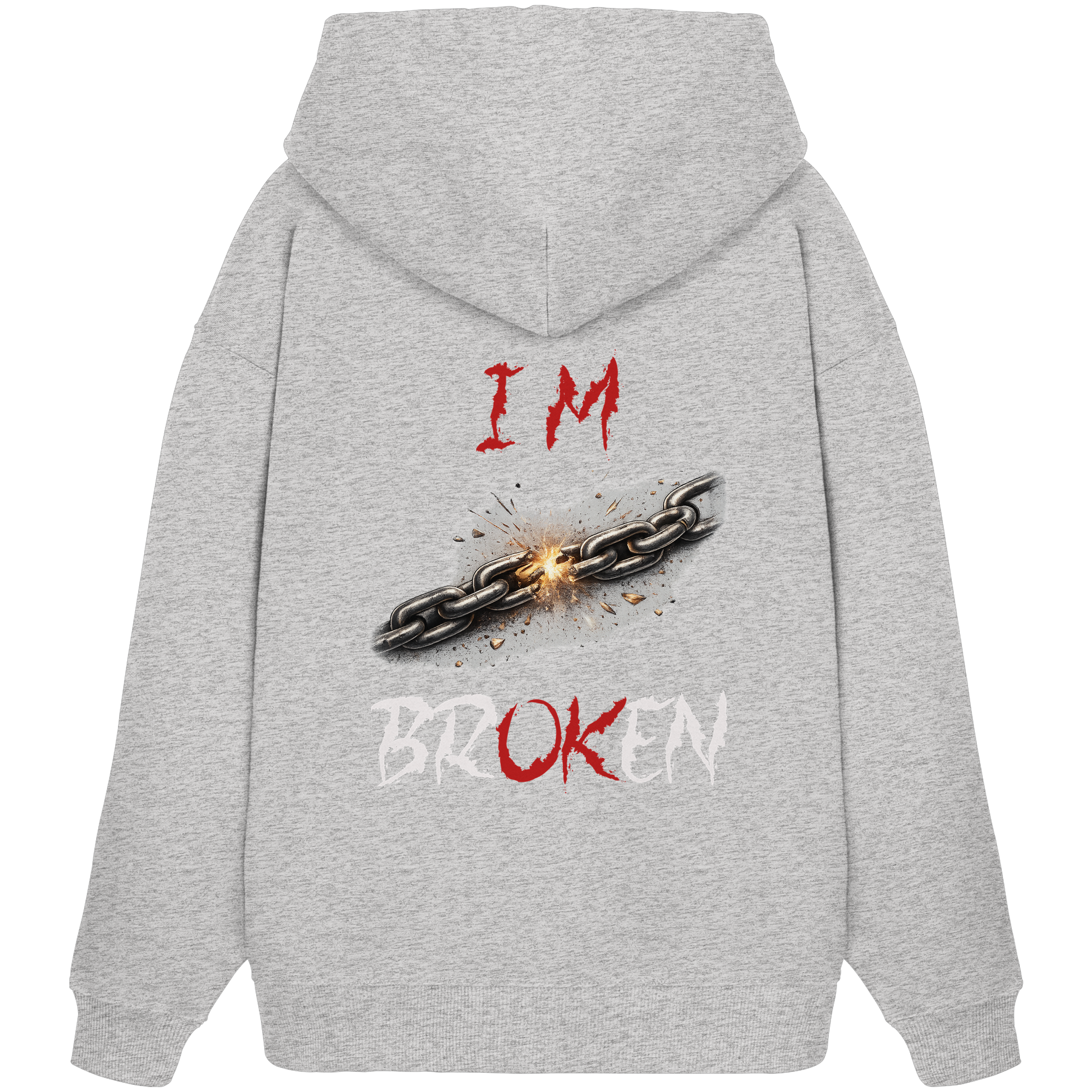 I´M Broken Chain - Organic Oversize Hoodie