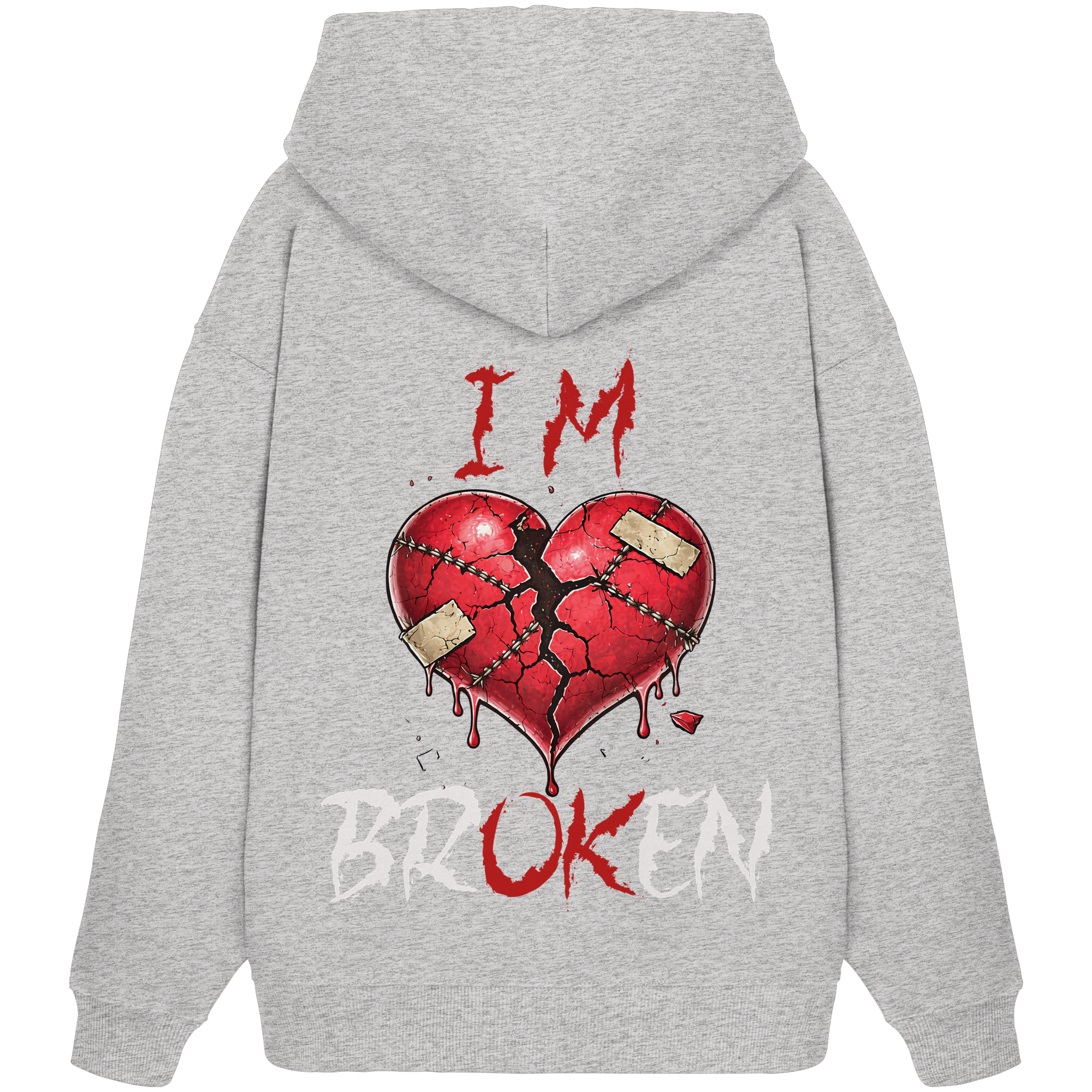 I´M Broken Herz - Organic Oversize Hoodie