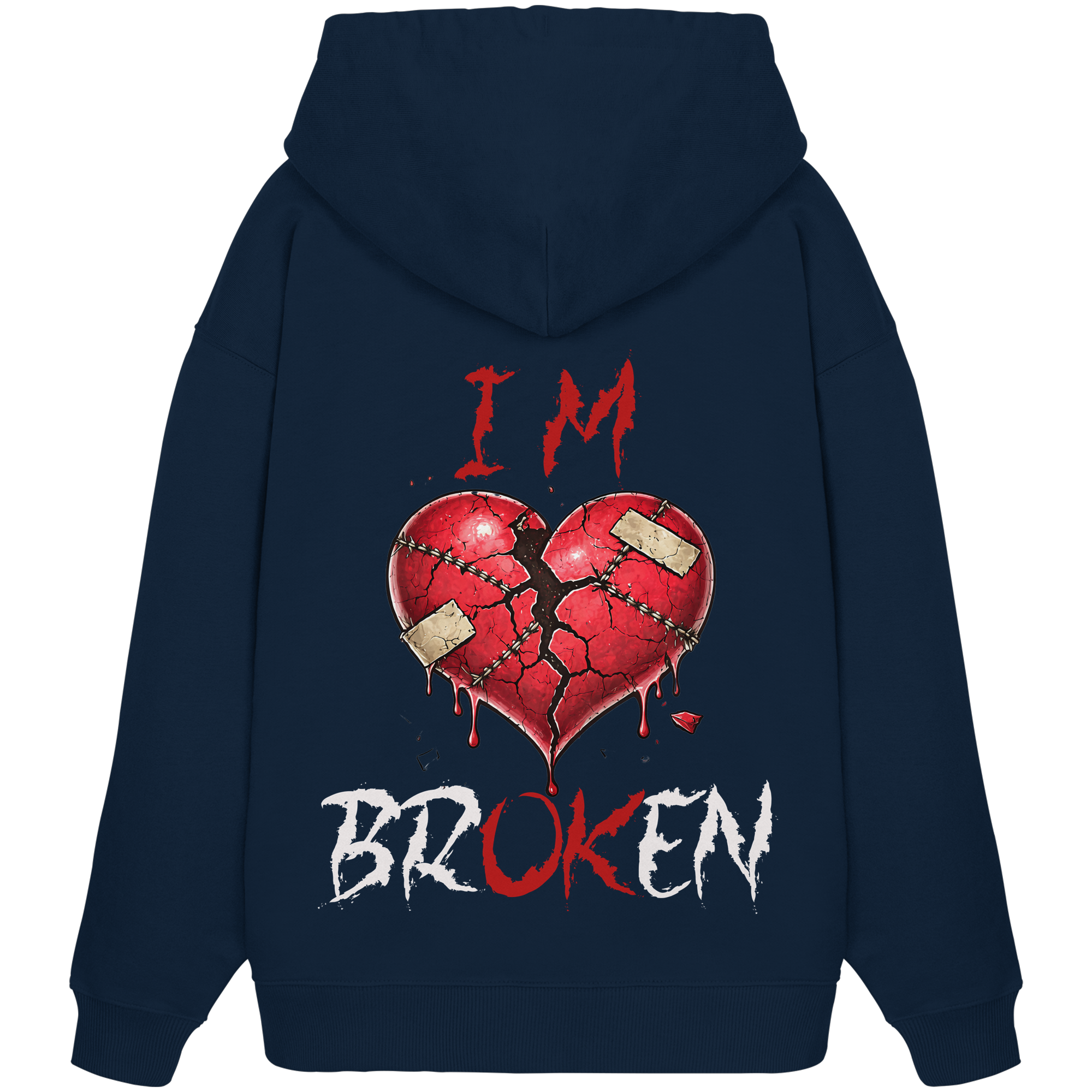 I´M Broken Herz - Organic Oversize Hoodie