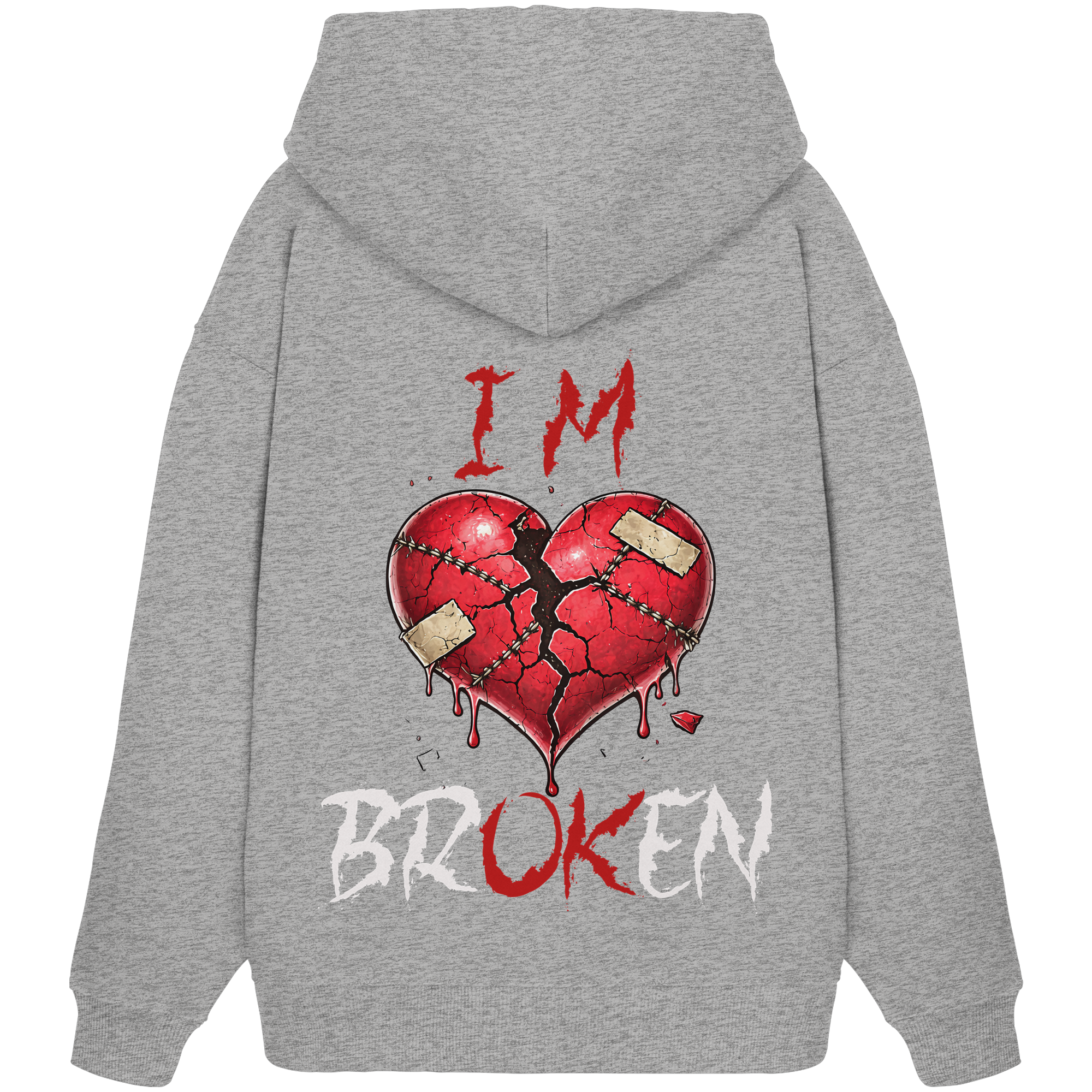 I´M Broken Herz - Organic Oversize Hoodie