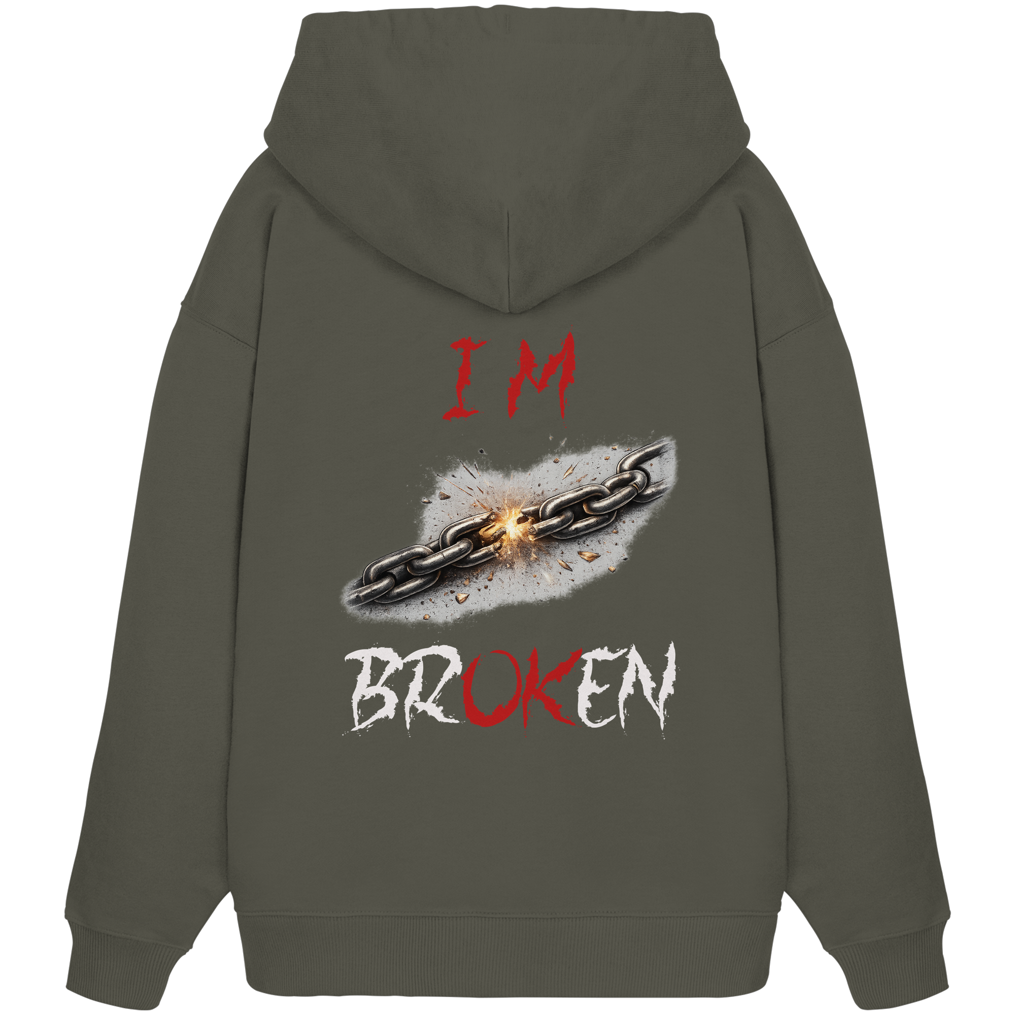I´M Broken Chain - Organic Oversize Hoodie