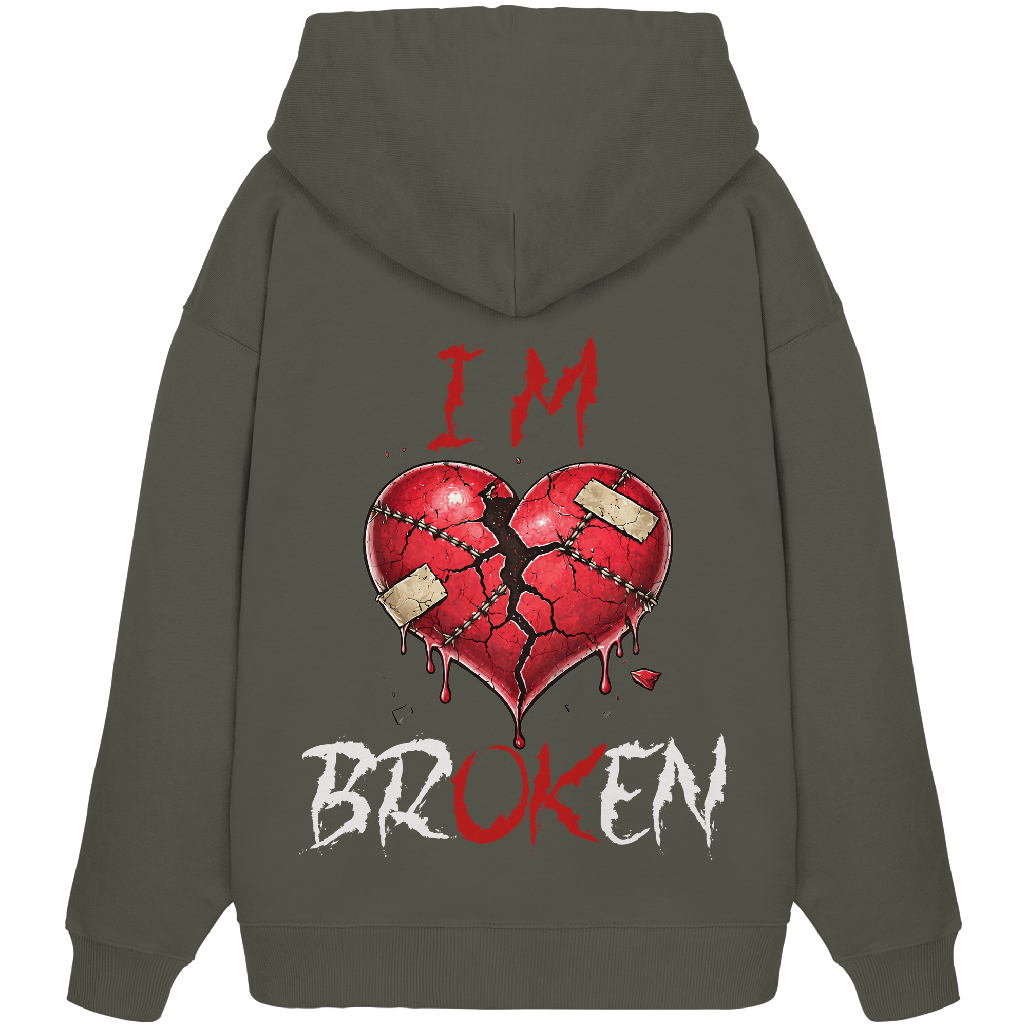 I´M Broken Herz - Organic Oversize Hoodie