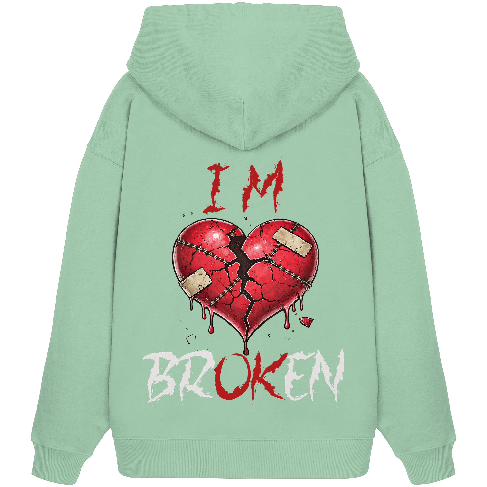 I´M Broken Herz - Organic Oversize Hoodie