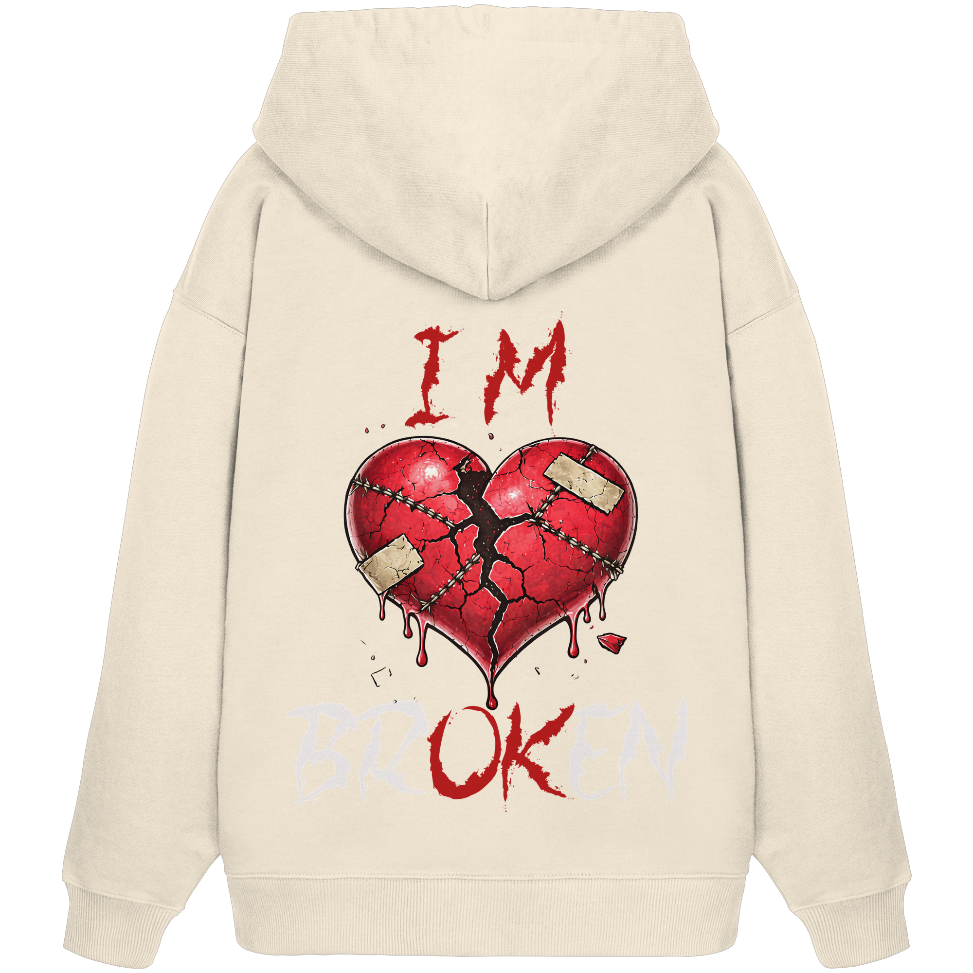 I´M Broken Herz - Organic Oversize Hoodie