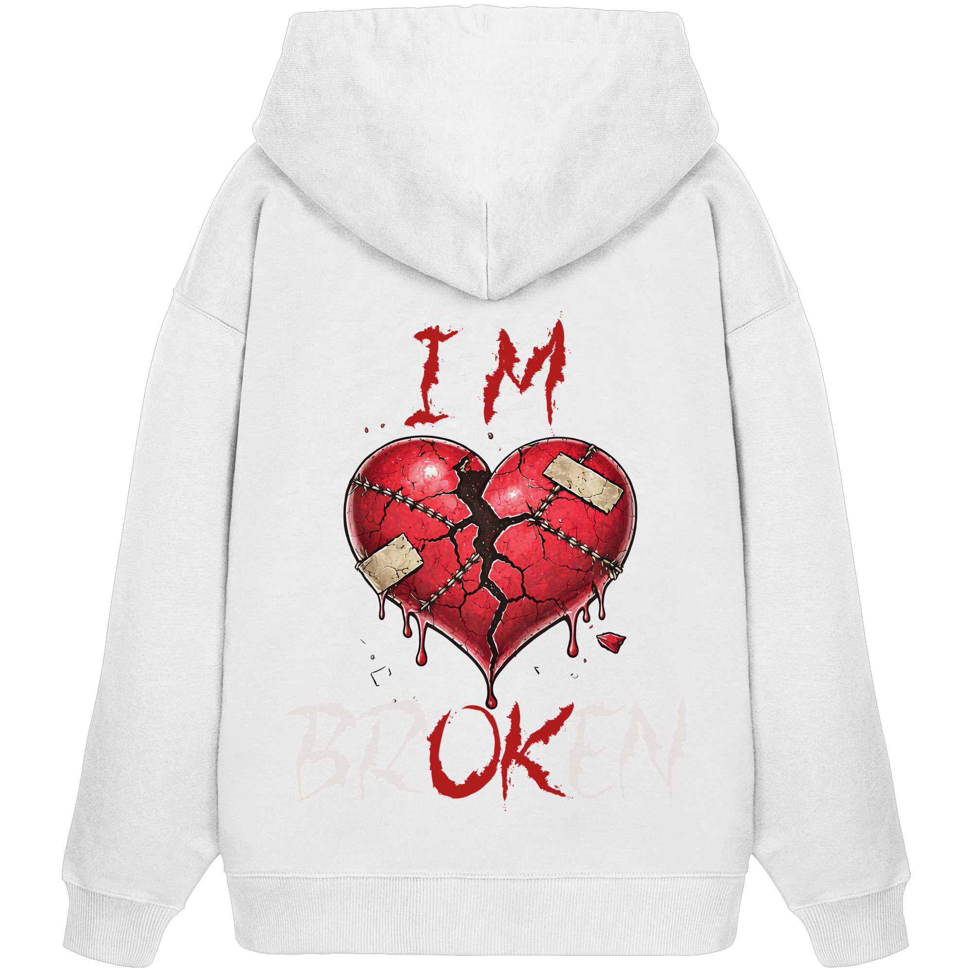 I´M Broken Herz - Organic Oversize Hoodie