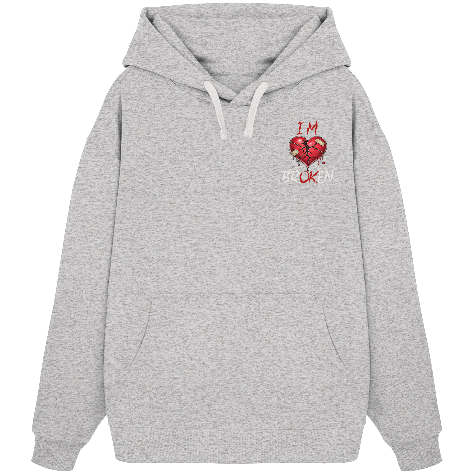 I´M Broken Herz - Organic Oversize Hoodie