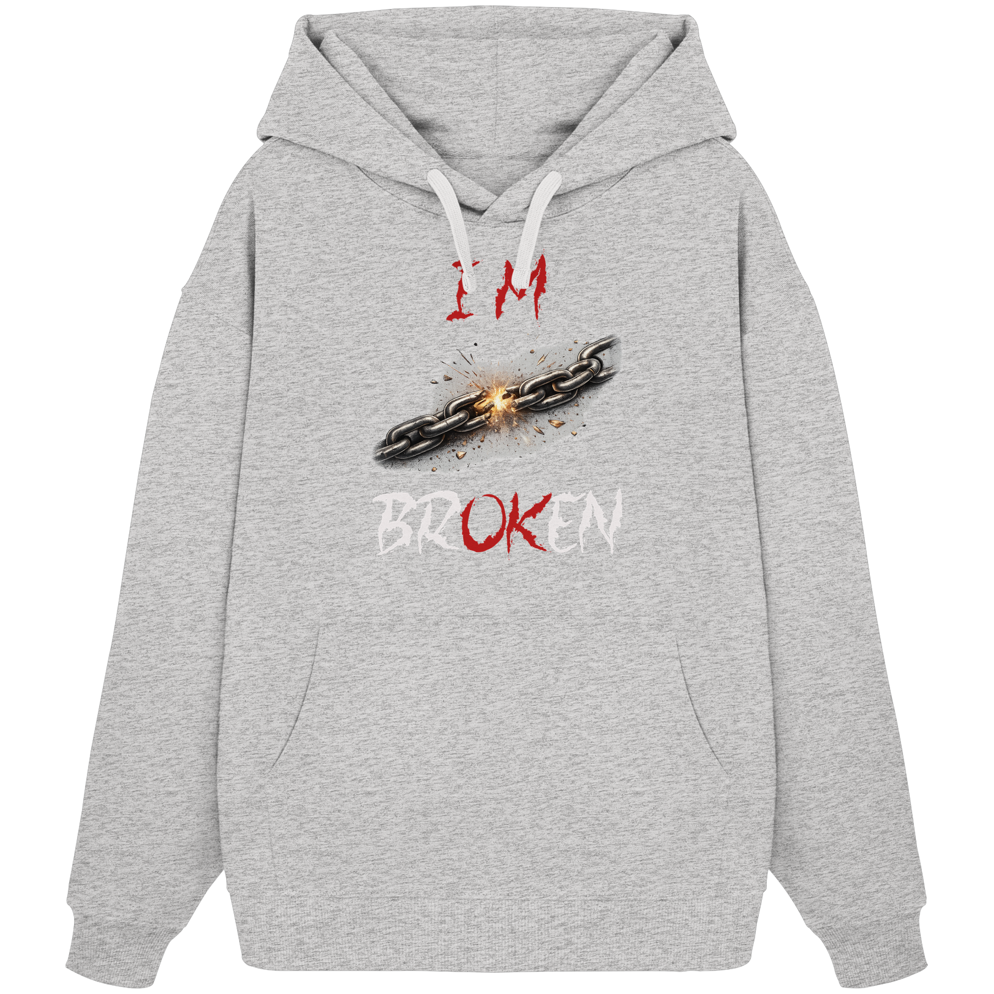 I´M Broken Chain - Organic Oversize Hoodie
