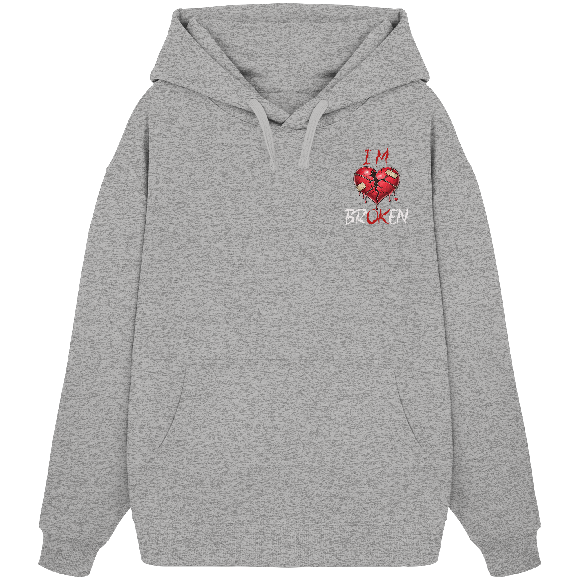 I´M Broken Herz - Organic Oversize Hoodie