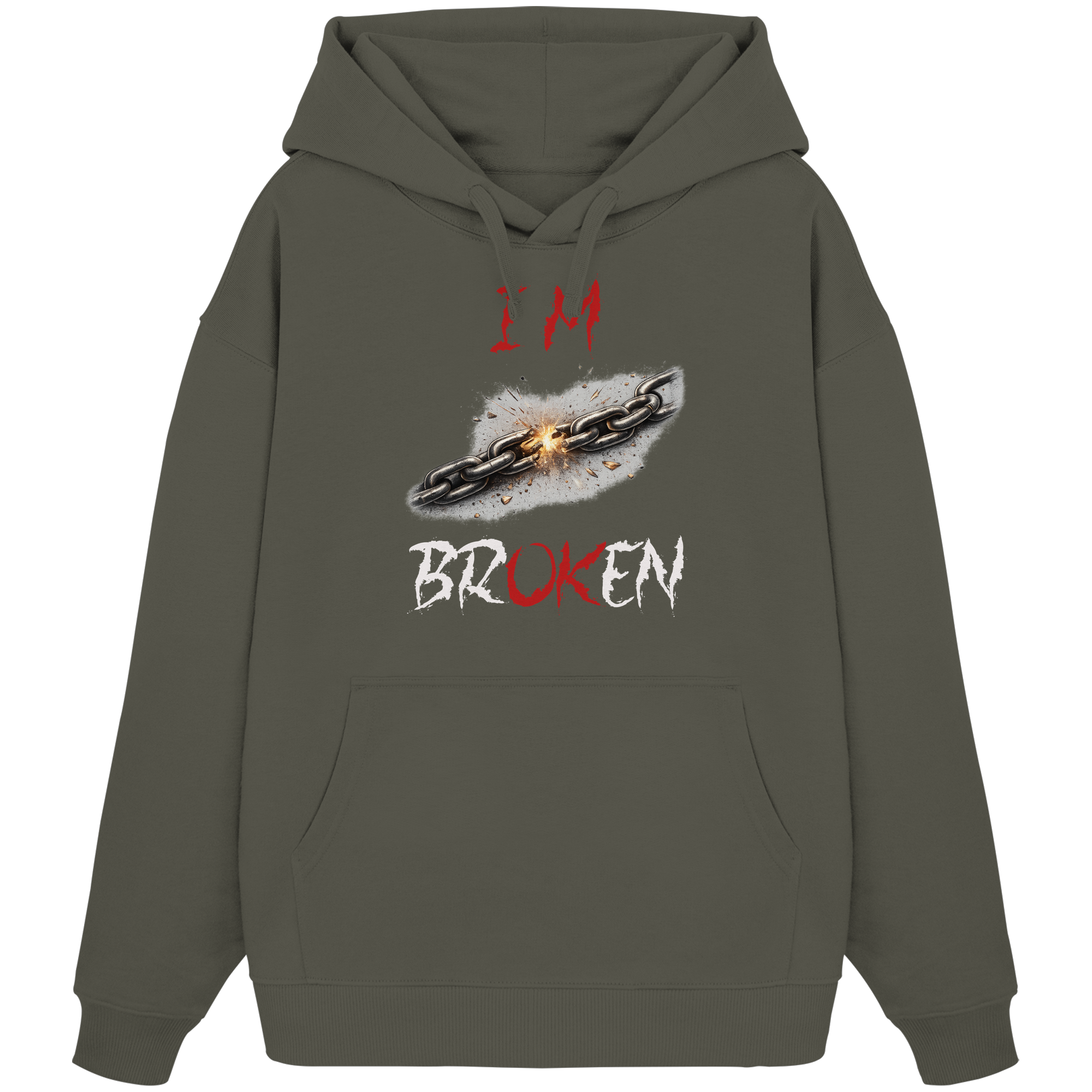 I´M Broken Chain - Organic Oversize Hoodie