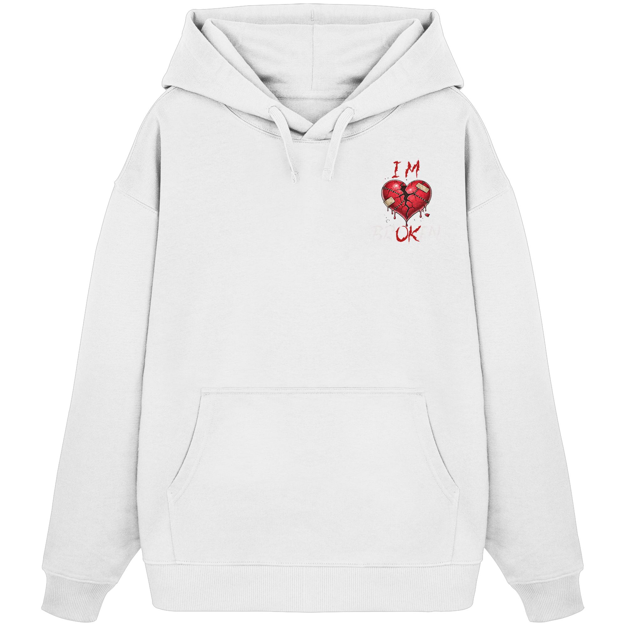 I´M Broken Herz - Organic Oversize Hoodie