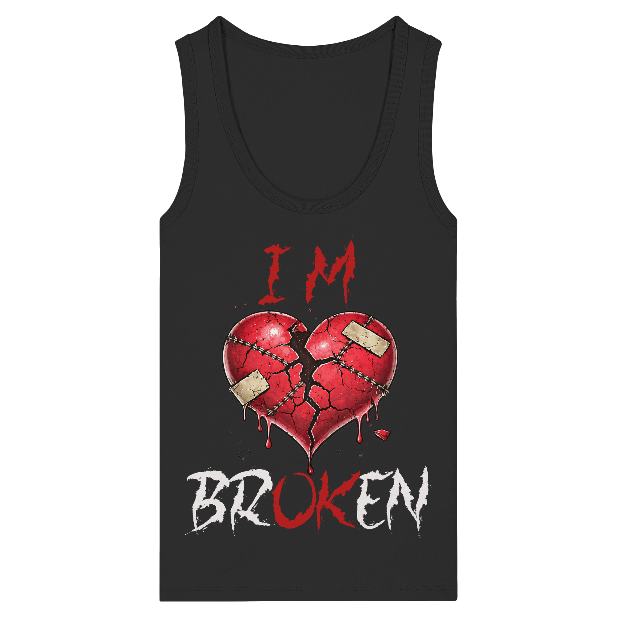 I´M Broken - Womens Organic Fitted Tank Top