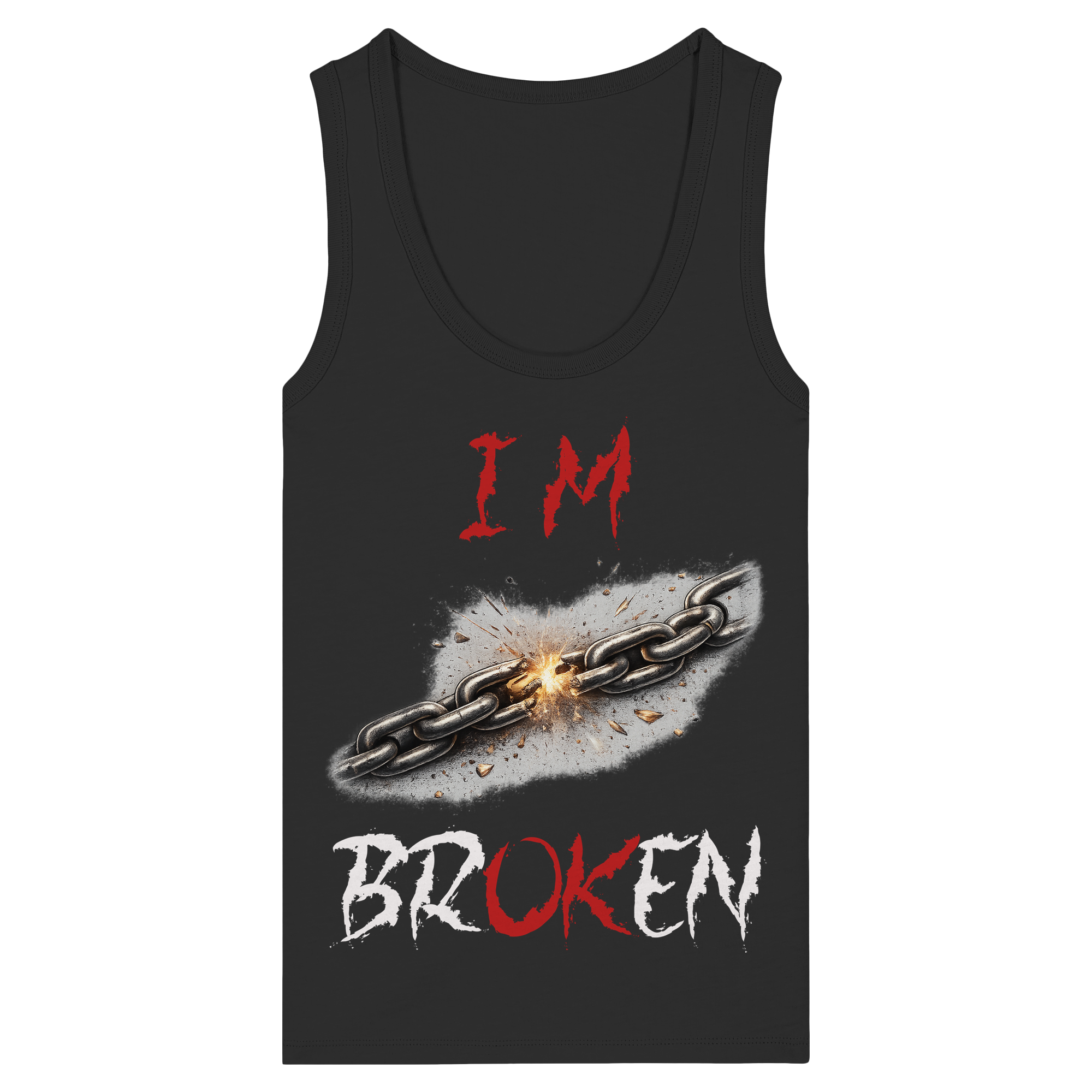 I´M Broken Chain - Womens Organic Fitted Tank Top