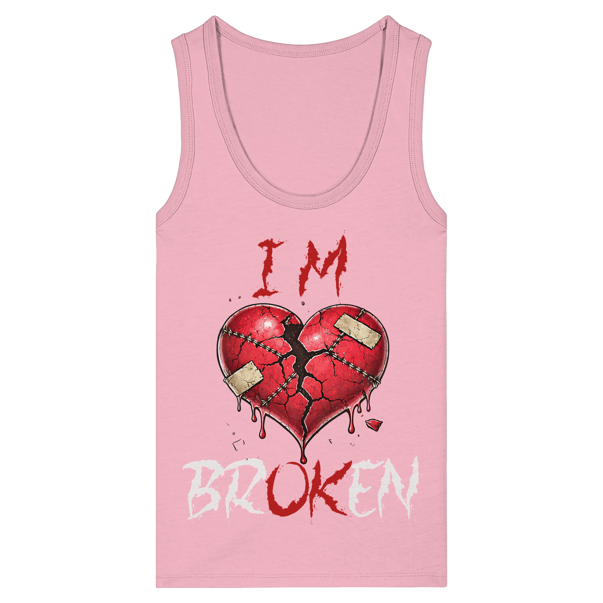 I´M Broken - Womens Organic Fitted Tank Top