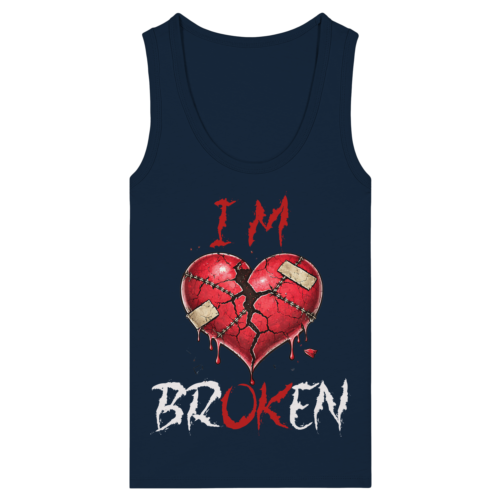 I´M Broken - Womens Organic Fitted Tank Top