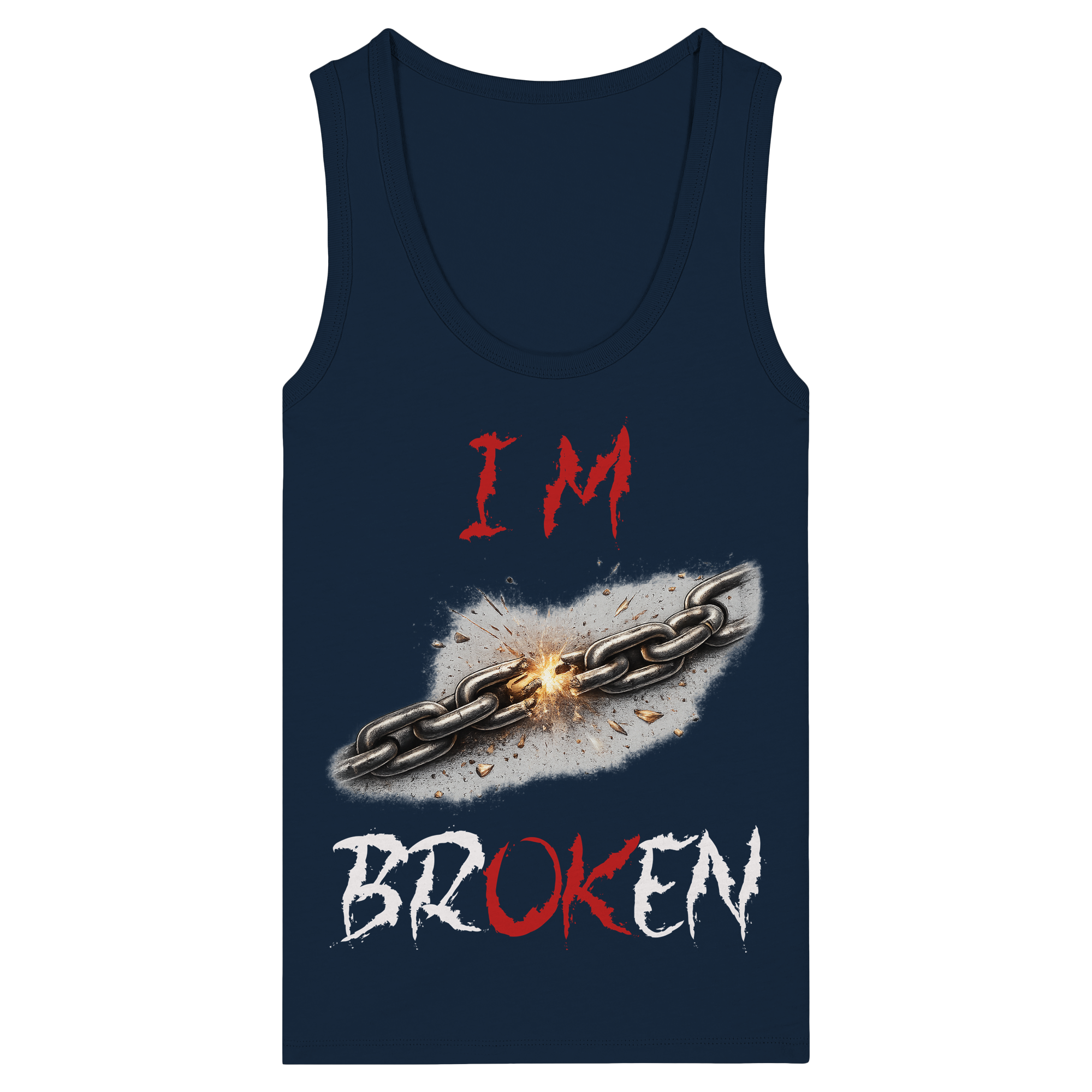 I´M Broken Chain - Womens Organic Fitted Tank Top