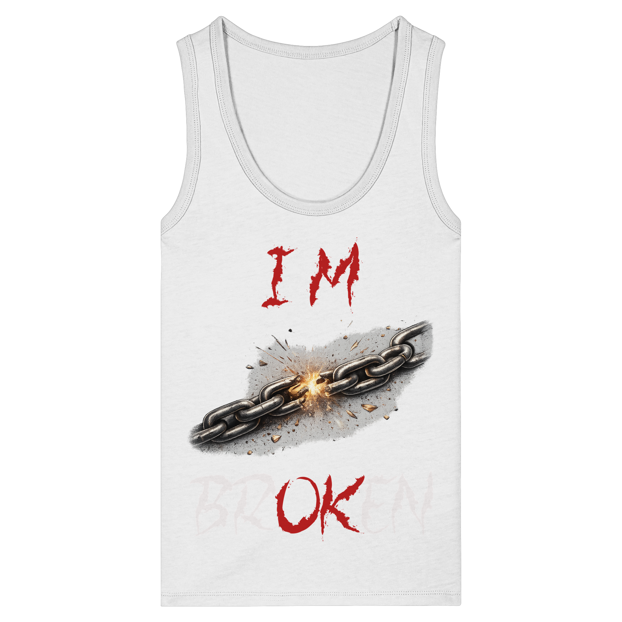I´M Broken Chain - Womens Organic Fitted Tank Top