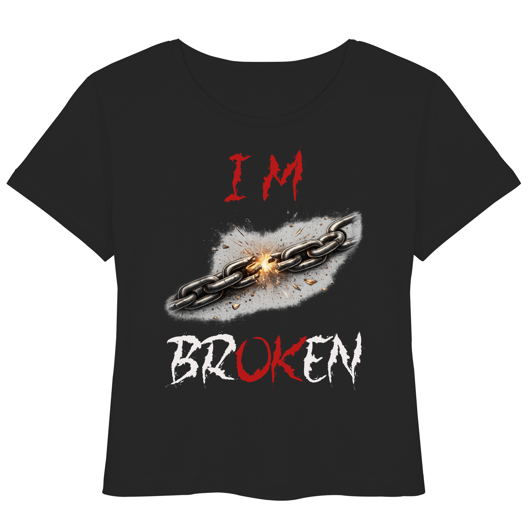 I´M Broken Chain - Womens Organic Lightweight T-Shirt