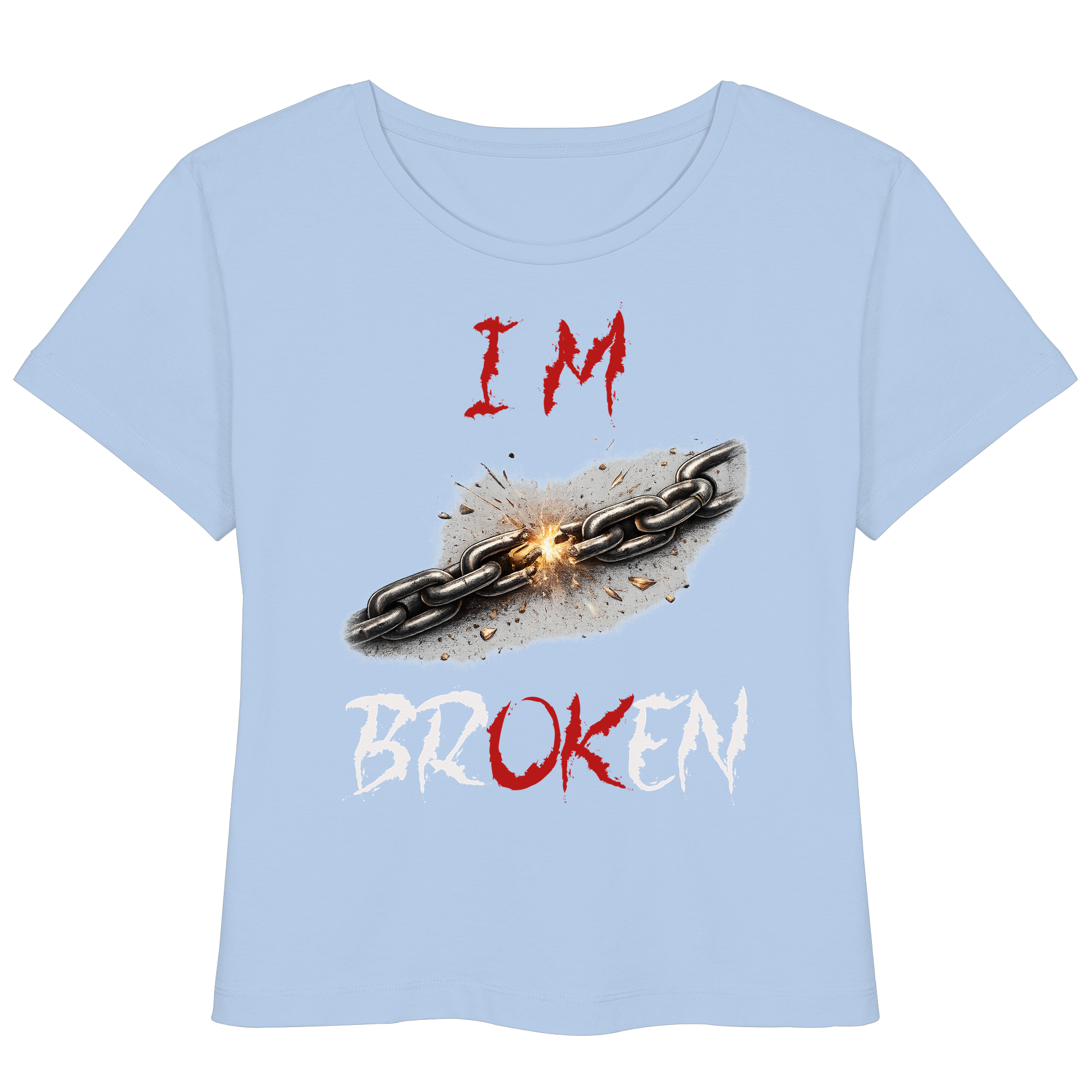 I´M Broken Chain - Womens Organic Lightweight T-Shirt
