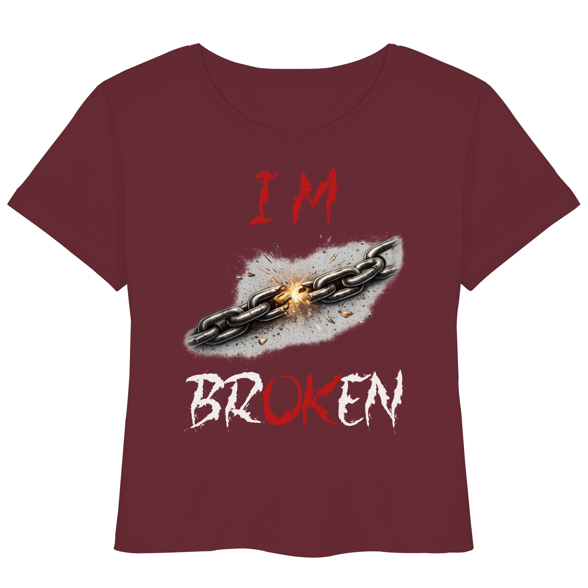 I´M Broken Chain - Womens Organic Lightweight T-Shirt