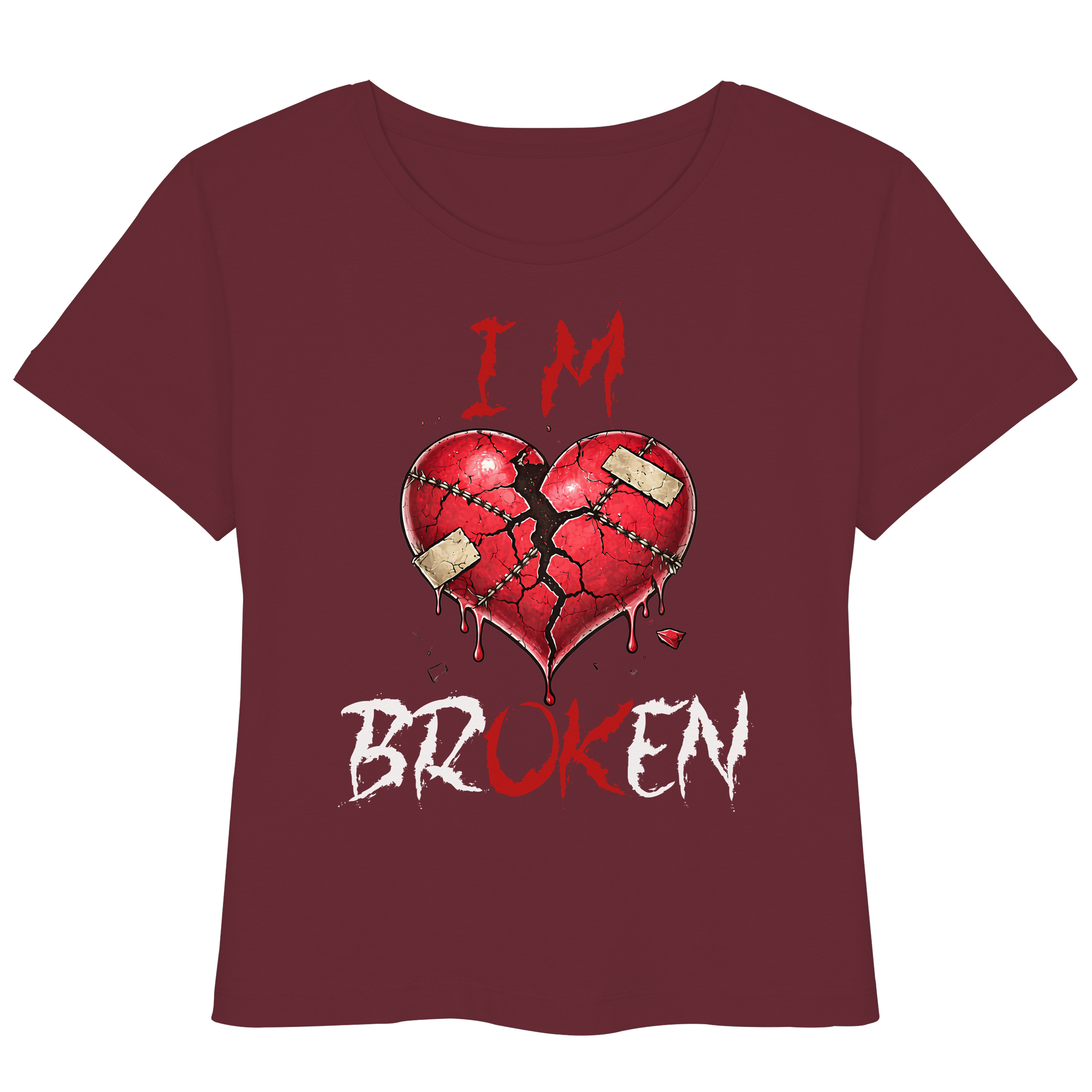 I´M Broken - Womens Organic Lightweight T-Shirt