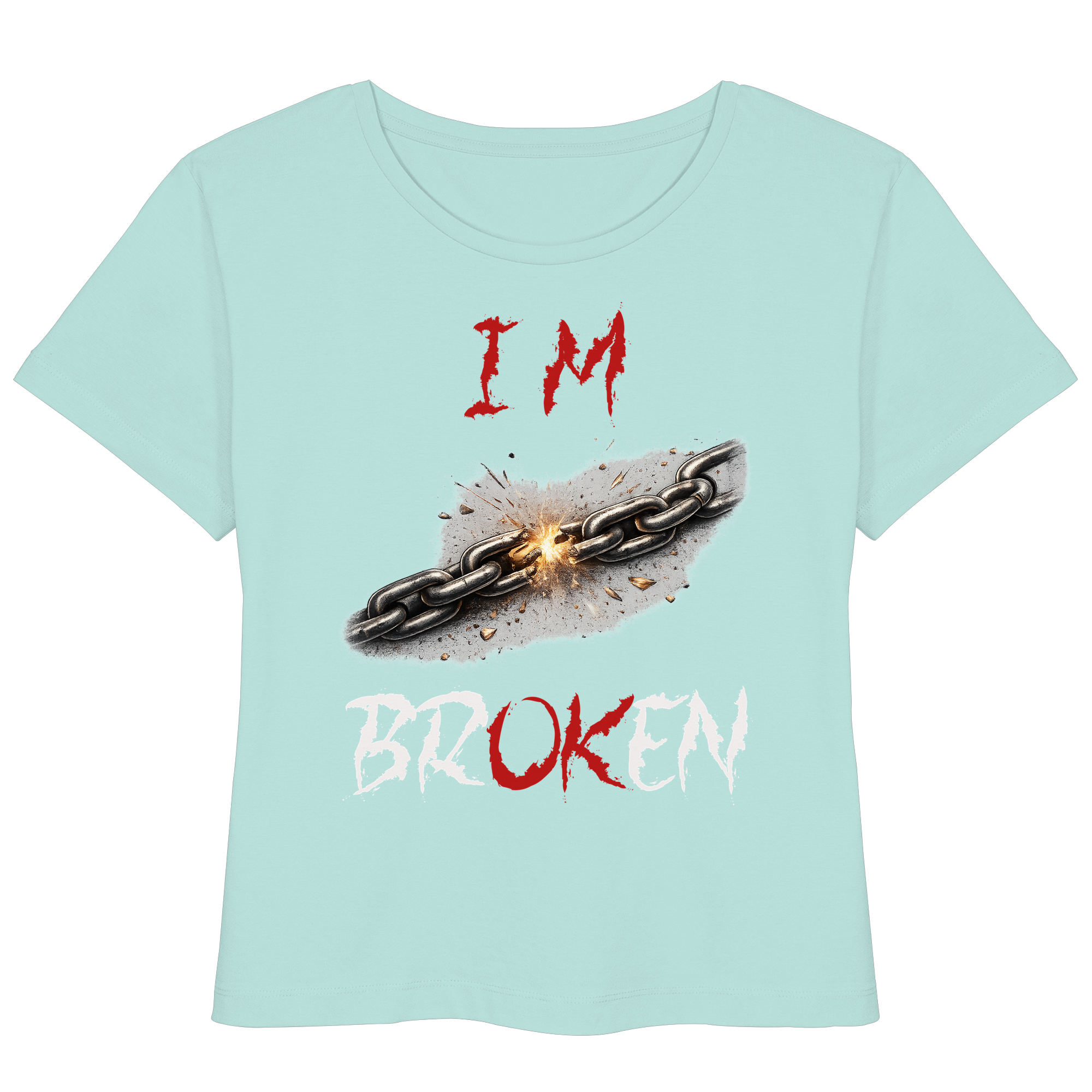 I´M Broken Chain - Womens Organic Lightweight T-Shirt