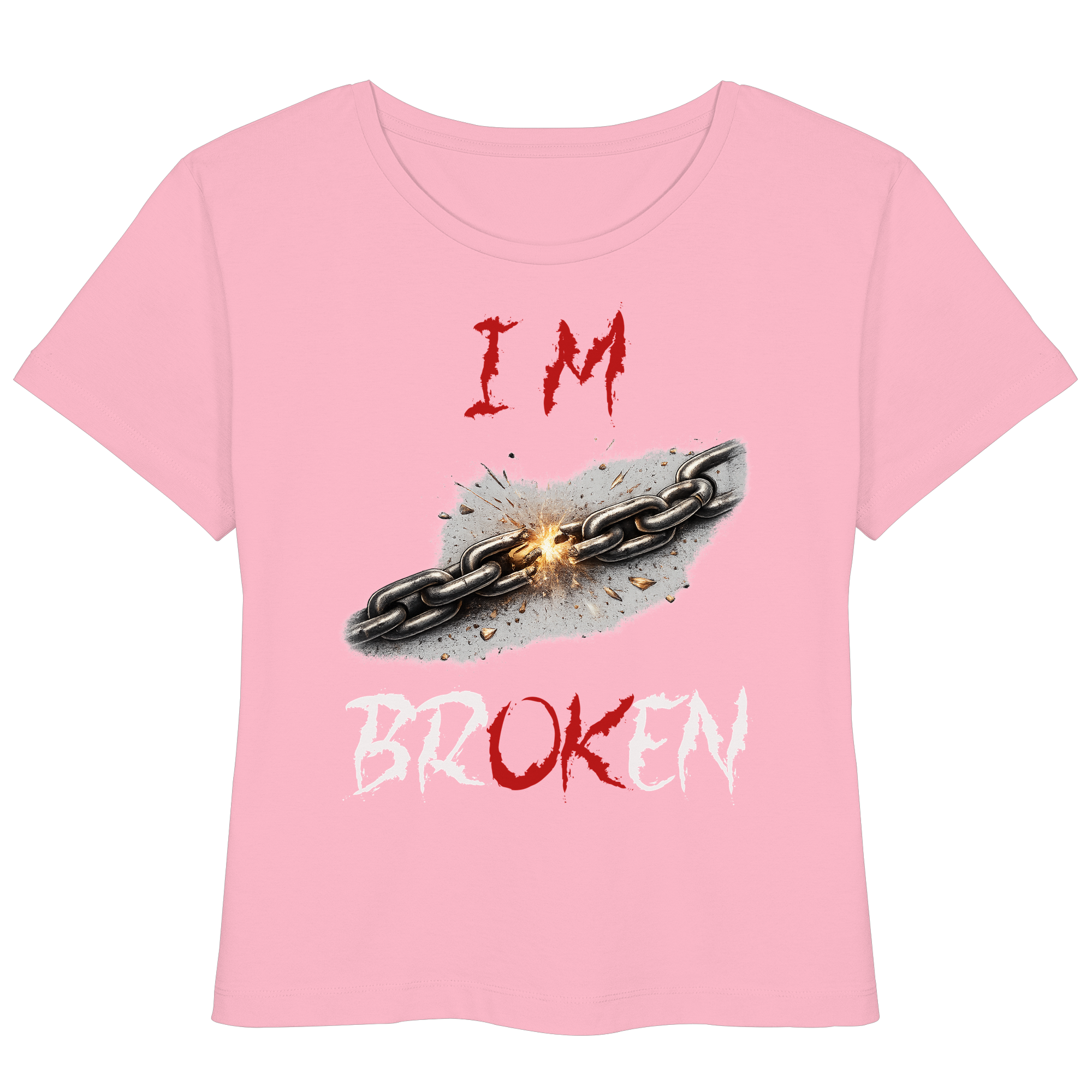 I´M Broken Chain - Womens Organic Lightweight T-Shirt