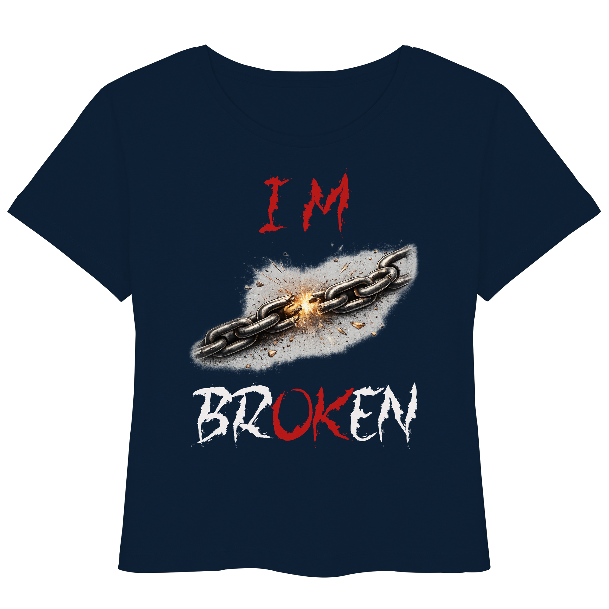 I´M Broken Chain - Womens Organic Lightweight T-Shirt