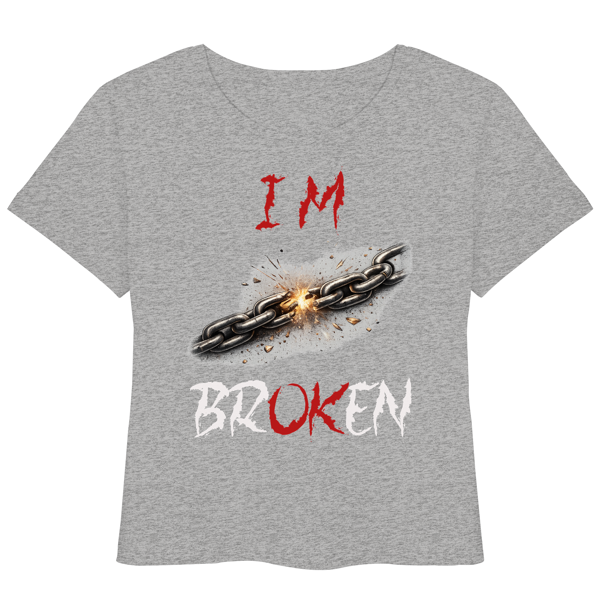 I´M Broken Chain - Womens Organic Lightweight T-Shirt