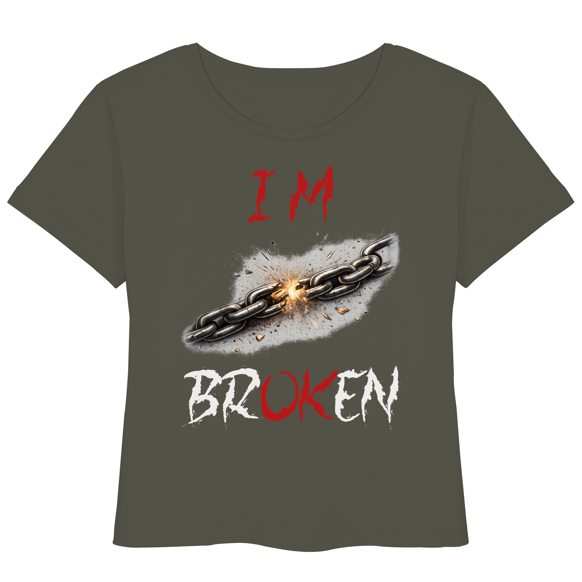 I´M Broken Chain - Womens Organic Lightweight T-Shirt