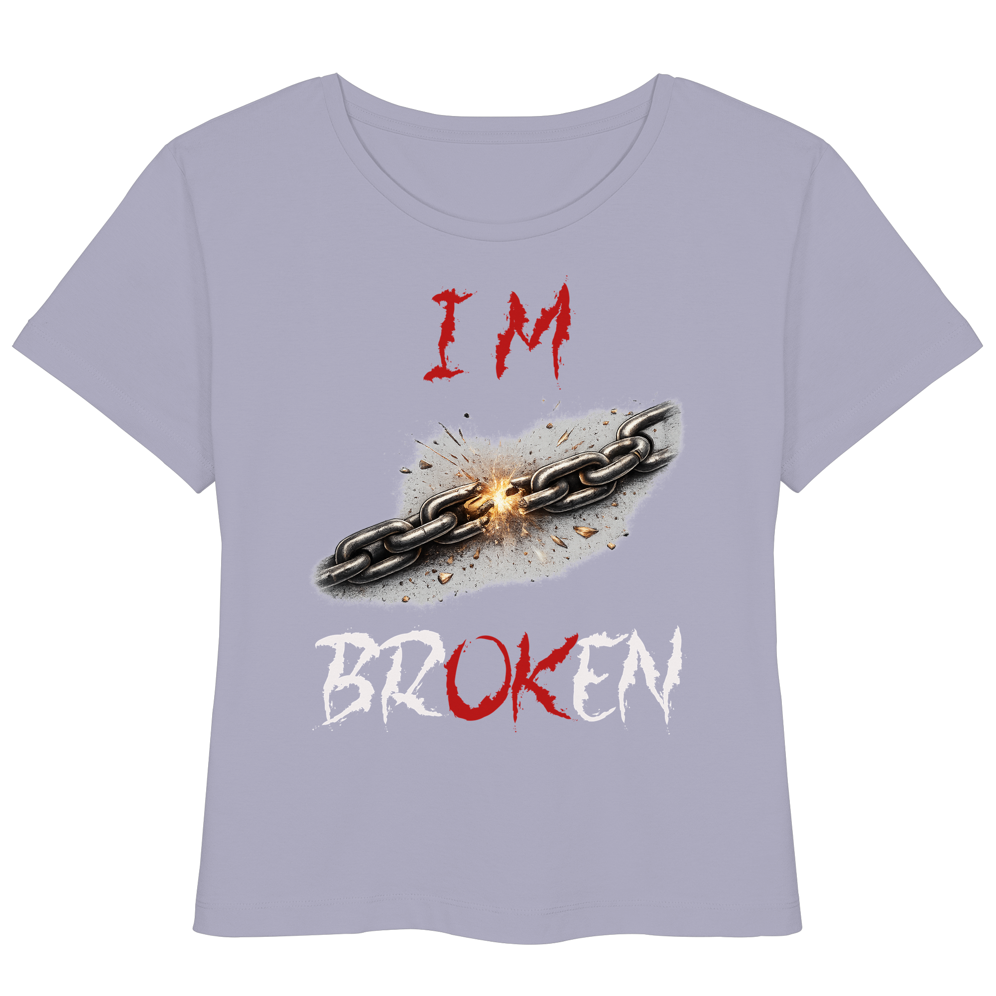 I´M Broken Chain - Womens Organic Lightweight T-Shirt