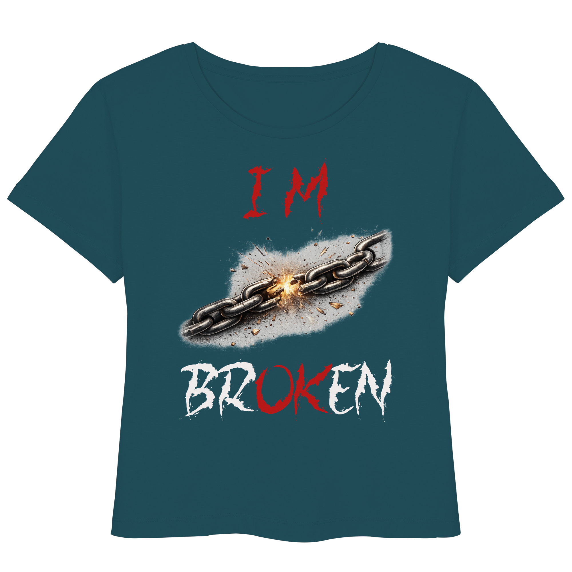 I´M Broken Chain - Womens Organic Lightweight T-Shirt